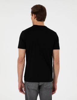 Siyah Slim Fit Ti__rt