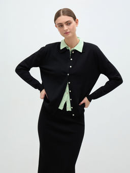 Conso/KCL 240718 - black Кардиган женский