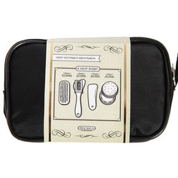 Подарочный набор дорожный для обуви Джентльмен: щётка 2 шт., губка, лопатка - Сима-ленд фото 4