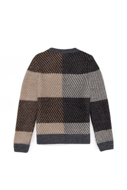 Серый меланжевый вязаный свитер для мальчика - U.s. polo assn фото 5