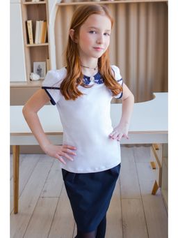 Блузка белый 202230609 - Nota bene фото 22