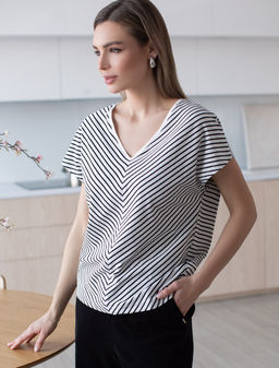 VILATTE / Футболка с цельнокроеным рукавом  фото 5