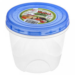 Контейнер для продуктов пластмассовый VintLock 1л, д12,5см, h11см, винтовая крышка (Россия) - Домашняя мода фото 2