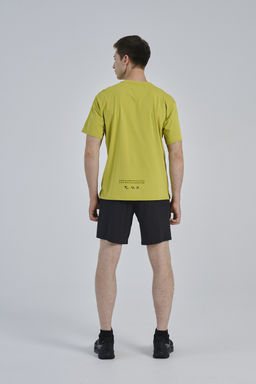 Шорты текстильные Черный/Неоновый желтый