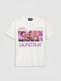 K-pop Demon Hunters Bask?l? K?z ?ocuk Ti??rt