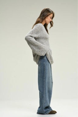 Джемпер Букле HAND MADE Grey