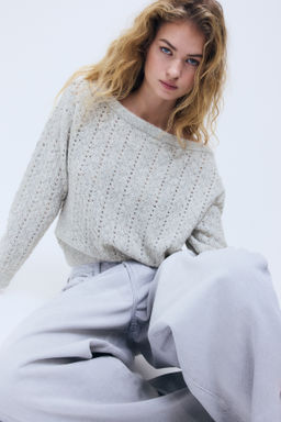 Jersey off-the-shoulder en punto pointelle - H&m фото 7