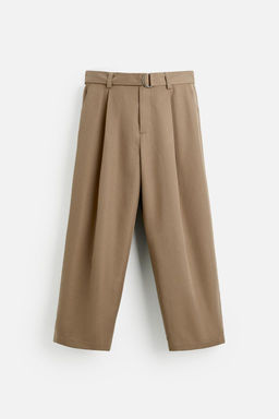 BELTED PLEATED TROUSERS - Zara фото 24