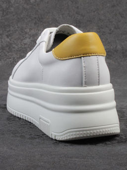 03-YC457-2 WHITE Кроссовки женские (натуральная кожа) - Фабричный китай фото 10