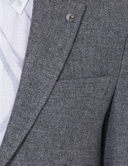 Узкая куртка антрацитового кроя - Cacharel фото 7