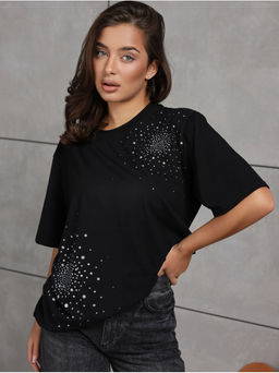 Футболка Иней черный женская