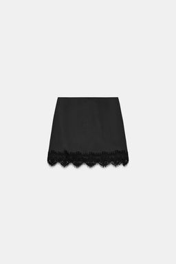 LACE HEM SKORT - Zara фото 5