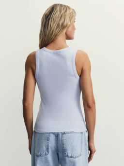 Базовая майка с вырезом халтер / Zarina  фото 5