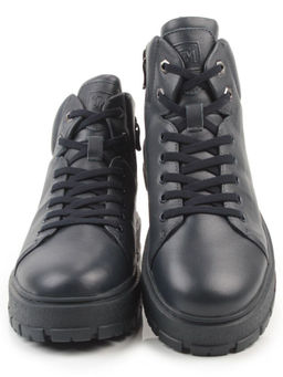 05-AW1010-2M DK. BLUE Ботинки зимние мужские (натуральная кожа, натуральный мех)