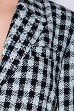 Жакет Pirs 3428 Черно-зеленая клетка  фото 5