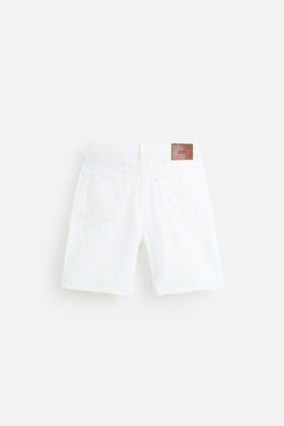LIMITED EDITION STRAIGHT-LEG DENIM BERMUDA SHORTS - Zara фото 19