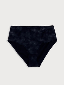 Цена за 2 штуки! Трусы женские макси черные в технике тай-дай черный тай-дай 412075 - Mark formelle фото 7