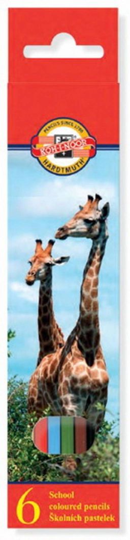 Карандаши Koh-i-Noor "Животные" 6цв. (3551006008KSRU)
