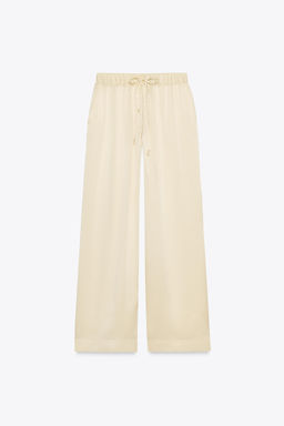 ZW COLLECTION 100% SILK PYJAMA TROUSERS - Zara фото 6