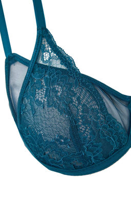 Siyah Dantel/Tul Capraz Baglama Detayl? Kaps?z Balenli Ic Camas?r? Tak?m? THMSS26CC00013 - Trendyolmilla фото 10