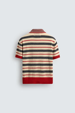 STRIPED KNIT POLO SHIRT HARRY LAMBERT FOR ZARA X DISNEY  фото 9