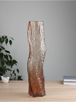 Ваза напольная «Кимберли» 50×10.5 см, стекло, коричневая