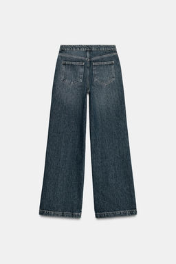 Z1975 FLARE MID-WAIST JEANS WITH BUTTONS - Zara фото 7