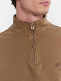 Толстовка мужская бежевая с печатью сепия +печать 121916 - Mark formelle фото 5