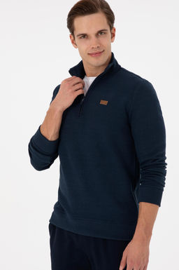 Мужской темно-синий базовый свитшот Неожиданная скидка в корзине - U.s. polo assn фото 3