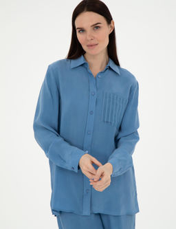 _ndigo Comfort Fit Uzun Kollu G_mlek - Pierre cardin фото 3