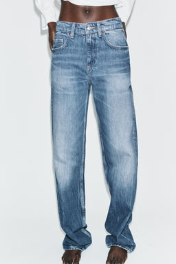 TRF WIDE-LEG HIGH-WAIST JEANS - Zara фото 2