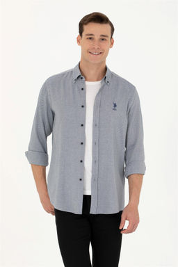 Мужская рубашка Saks с длинным рукавом