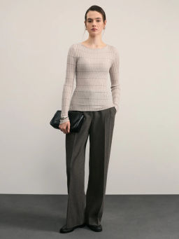 Вязаный лонгслив / Zarina  фото 2