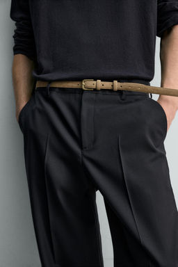 PANTAL?N STRAIGHT FIT 100% LANA LIMITED EDITION / Marino - Zara фото 5