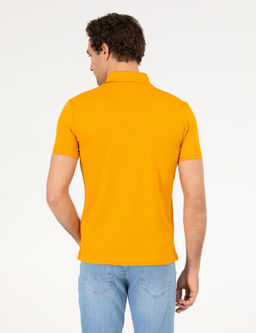 Koyu Sar_ Polo Yaka Slim Fit Basic Merserize T-shirt
