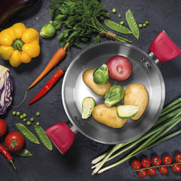 Кастрюля из нержавеющей стали Грейси 5,3л, д24см, h14см, s0,5мм, дно s4мм, стеклянная жаропрочная крышка, стальной обод, пароотвод, капсулированное дно, полировка внешняя - матовая, внутренняя - матовая, мерная шкала, бакелитовые ненагревающиеся ру - Домашняя мода фото 6