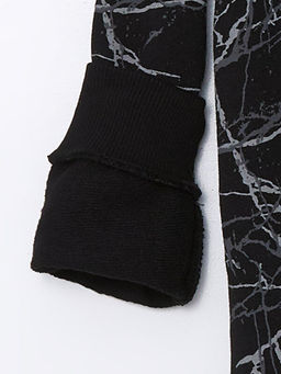 Bisiklet Yaka Bask?l? Uzun Kollu Erkek ?ocuk Sweatshirt - Waikiki фото 2