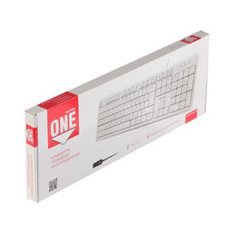 Клавиатура Smartbuy ONE 210, проводная, мембранная, 104 клавиши, USB, белая
