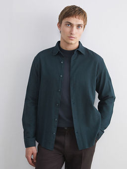 Regular Fit Uzun Kollu Gabardin Erkek G?mlek