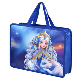 Папка для школьных тетрадей пластиковая Феникс+, арт. 66303/ 12 ПРИНЦЕССА С ДРАКОНОМ