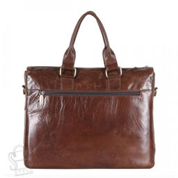 Портфель мужской кожаный 0065Z brown Zinimsk - S-style фото 4