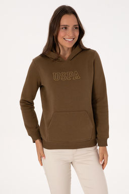 Kad_n Haki Basic Sweatshirt Sepette S_rpriz _ndirim - U.s. polo assn фото 3