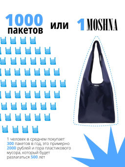 Мод.3, (SM3Long) длинн. ручки с кармашком. Темно-синий НОВИНКА!!! - Moshna фото 8