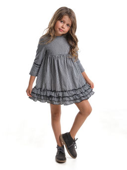 Платье в клетку UD 6270 черн.кл - Mini maxi фото 3