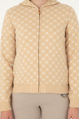 Женский свитшот песочного цвета Неожиданная скидка в корзине - U.s. polo assn фото 6