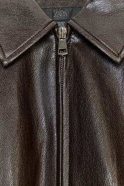 FAUX LEATHER BOMBER JACKET - Zara фото 36