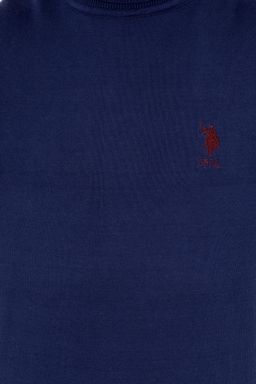 Мужской синий трикотажный свитер Basic - U.s. polo assn фото 6