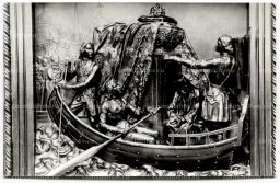 Открытка Исаакиевский собор Петр I перевозит прах Александра Невского в Петербург. Фрагмент рельфа. Скульптор И.П.Витали