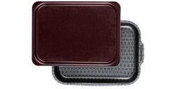 Калитва Противень 190*250мм, мет/кр внутр. полихромное покрытие Кружево  фото 6