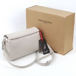 Женская кожаная сумка Sergio Valentini SV-8101Р ГрейВайт  фото 5